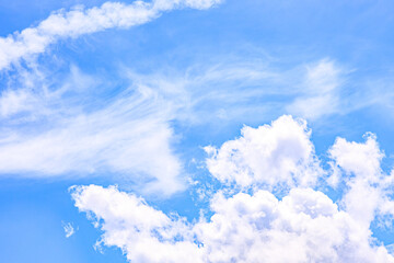 気持ちの良い青空と白い雲