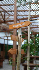 the sign for muslim places of prayer