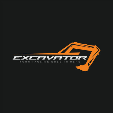 excavator Logo, Perfect logo for business related to automotive industry.