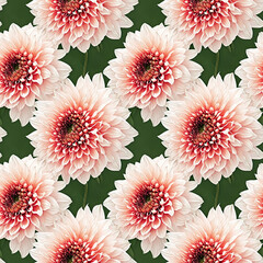 seamless floral pattern generative Ai - obrazy, fototapety, plakaty