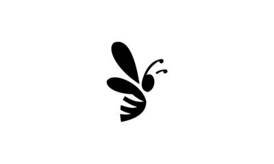 Fotobehang bee logo design © goodskin