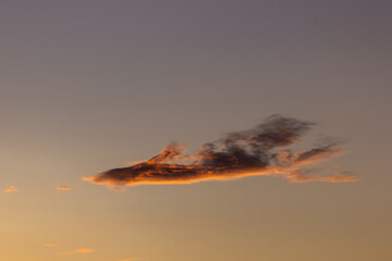 Cloudscape, Colored Clouds at Sunset 
 - Beauty in Nature