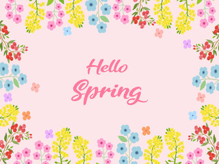 Obraz na płótnie Canvas Lovely Spring Flower Background Image