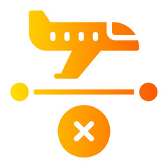 cancelled gradient icon