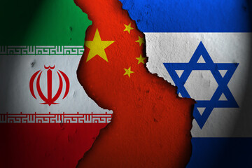 China between iran and Israel