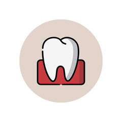illustration of medical set icons such as body anatomy