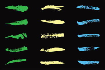 Ink brush stroke collection