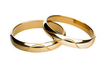 Icon of golden wedding rings