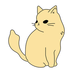 Cat Doodle Sticker