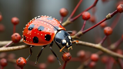 Asian lady beetle on twig near Minnesota River (95 matches) - Powered by Adobe