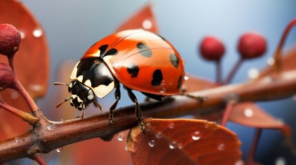 Asian lady beetle on twig near Minnesota River (95 matches)