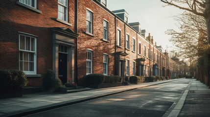 City Living: The Warmth of Brick Facades, Generative AI