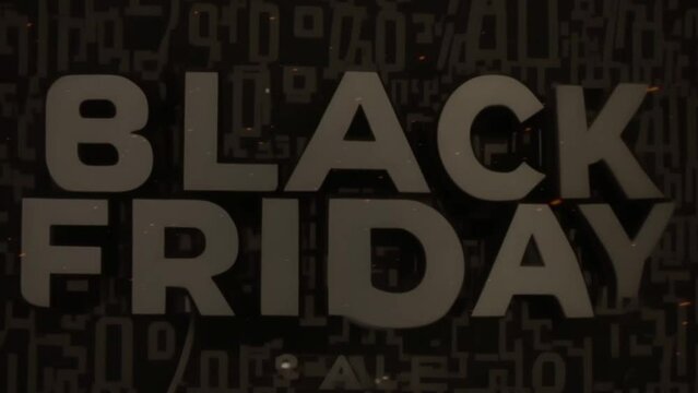 black Friday text animated