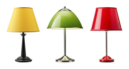 Modern Table Lamp Isolated on Transparent Background
