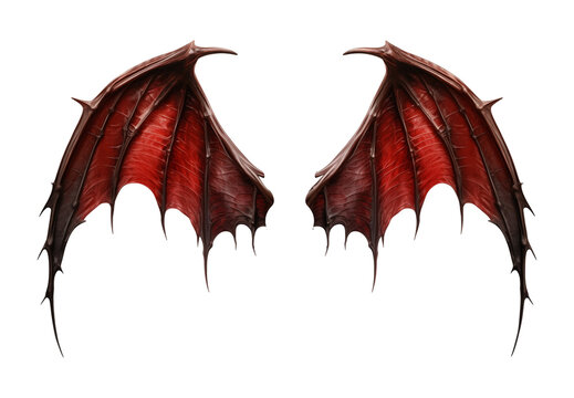 Devil Wings Isolated on Transparent Background
