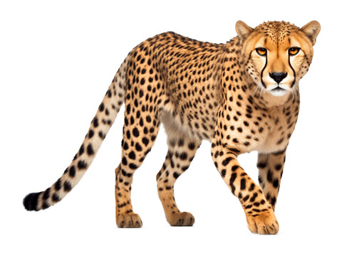 Cheetah Isolated on Transparent Background
