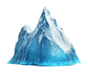 Iceberg Isolated on Transparent Background
