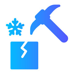 ice breaker gradient icon
