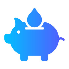 save water gradient icon