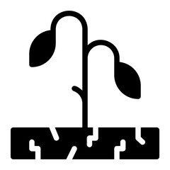 drought glyph icon