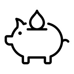 save water line icon