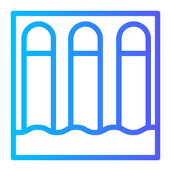 dam gradient icon