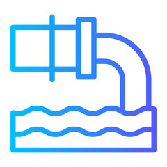Fototapeta premium pollution gradient icon