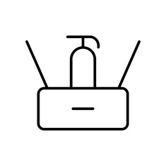 cleaning line icon