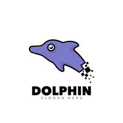 Obraz premium dolphin vector logo design