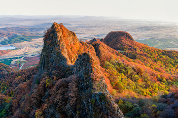 The autumn landscape of Rafa mountain in Jilin city Jilin province, China. © 孝通 葛