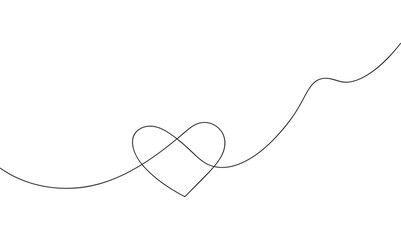 heart line art style vector eps 10