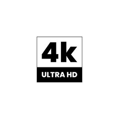 Obraz premium full 4k video resolution icon