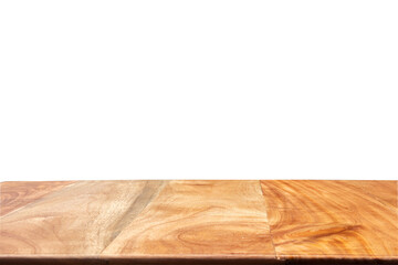 Empty wooden table for product placement