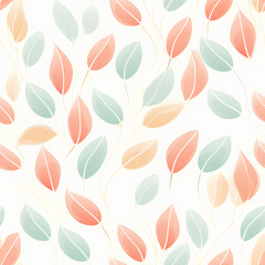 seamless pattern with leaves