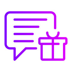 chat gradient icon