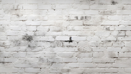 White old brick wall texture background