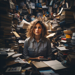 The Enigmatic Scholar Amidst a Maelstrom of Literary Chaos