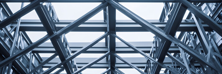 Steel Construction Metal frame pattern Architecture detail background