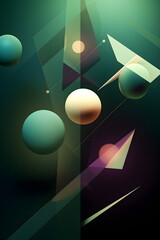 a series of abstract images of different shapes and sizes. Featuring Geometric shape, Dynamic design, Motion effect, Digital art, and 3D concepts