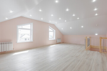 unfurnished house or apartment in bright colors