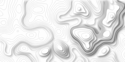 Black and white abstract background. Abstract wave topography lines background. Contour maps. Vector illustration, Topo contour map on white background, Topographic contour lines.