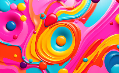 Vibrant and Playful Abstract Pop Art Background for Creative Projects
