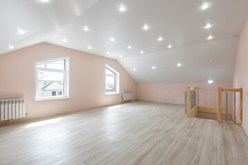 unfurnished house or apartment in bright colors