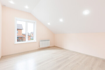 unfurnished house or apartment in bright colors