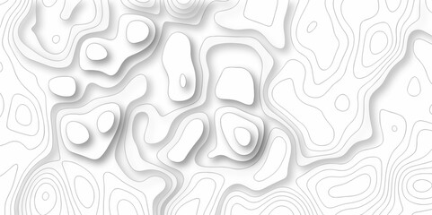 Seamless pattern wave lines Topographic map. Geographic mountain relief. Abstract lines background. Contour maps. Vector illustration, Topo contour map on white background, Topographic contour lines.