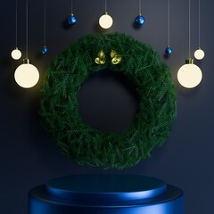 christmas tree decoration , 3d rendering
