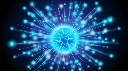 Obraz premium Abstract explosion of light and energy, representing power and celebration