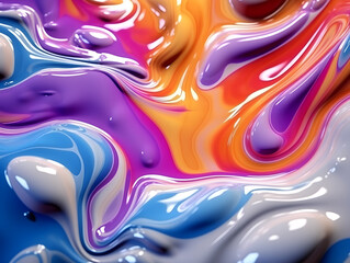 Obraz premium Abstract Colorful Liquid Background