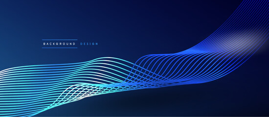 Dynamic wave geometric design. Vector Illustration For Wallpaper, Banner, Background, Card, Book Illustration, landing page