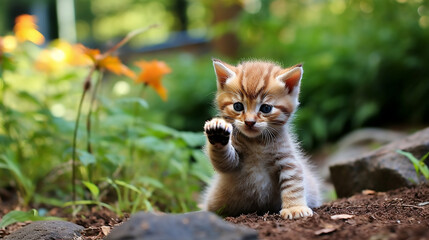 Fototapeta premium red fox cub HD 8K wallpaper Stock Photographic Image 